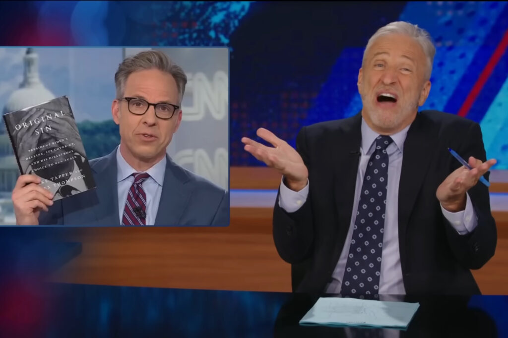 Jon Stewart starts CNN on Jake Tapper's "Original Sin" book on Biden's decay: "How f -King Weird"