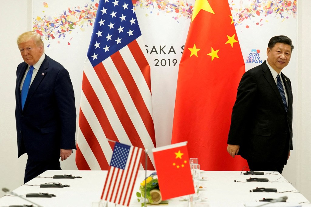 Trump and Chinese President Xi Jinping in 2019.